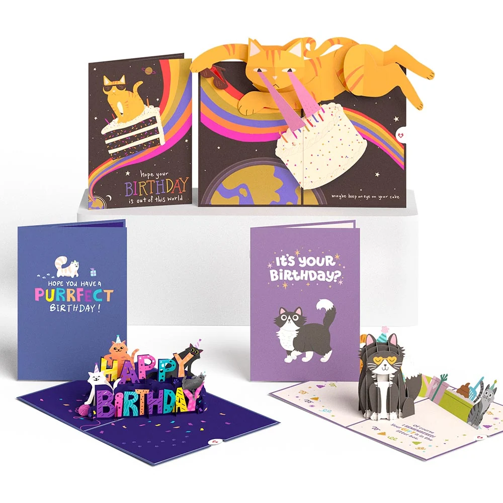Lovepop Birthday Cats 3-Pack