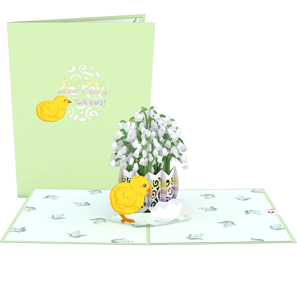 Lovepop Easter Lily of the Valley Pop-Up Card