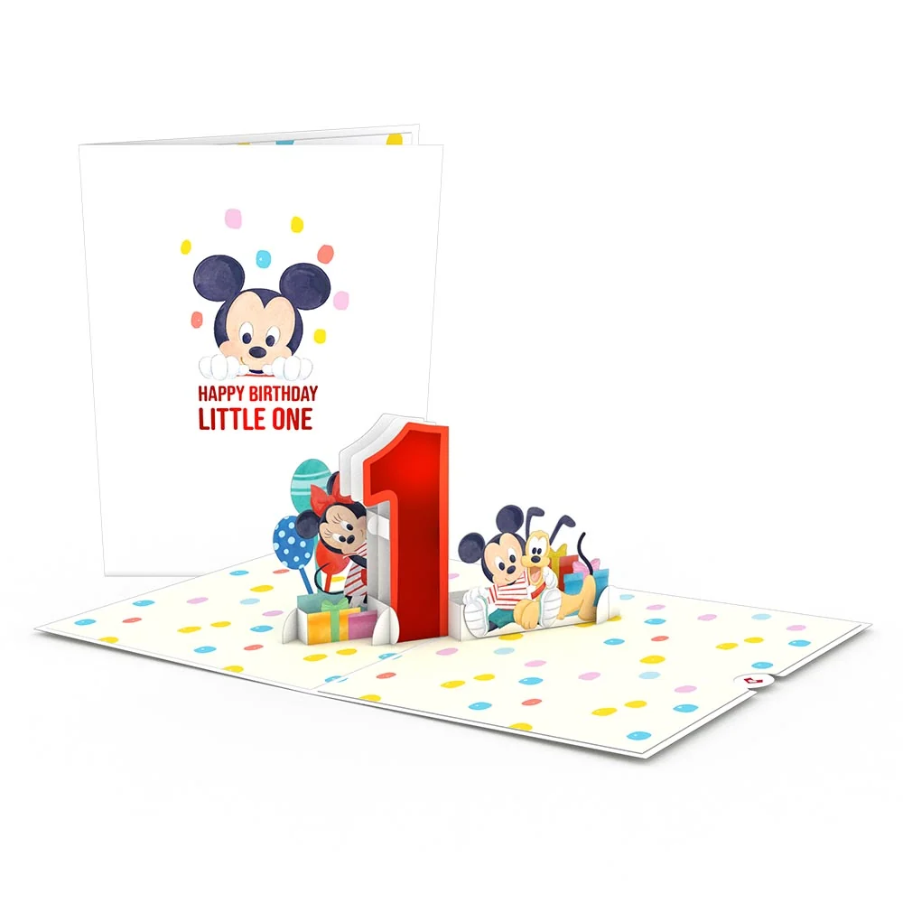 Lovepop Disney's Mickey and Friends 1st Birthday Pop-Up Card