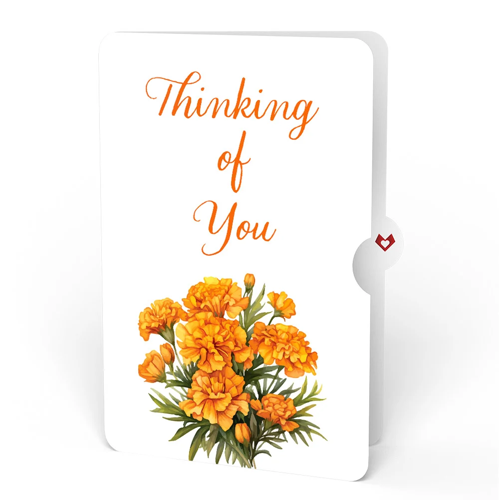 Lovepop Born to Bloom: October Birth Month Flowers Thinking of You Pop-Up Card and Sentiment Set Cream - Image 4