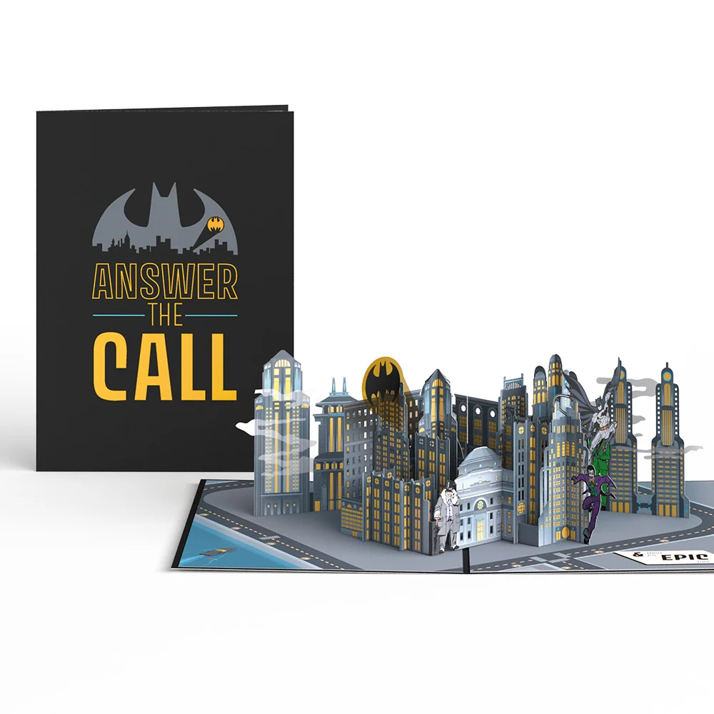 Lovepop Batman Have an Epic Day Pop-Up Card