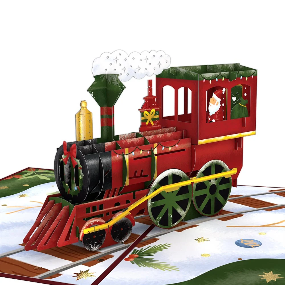 Lovepop Santa Train Pop-Up Card Bag - Image 2