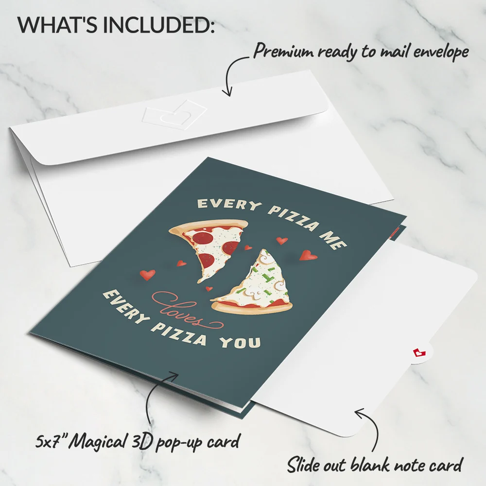 Lovepop Pizza Valentine Pop-Up Card - Image 6