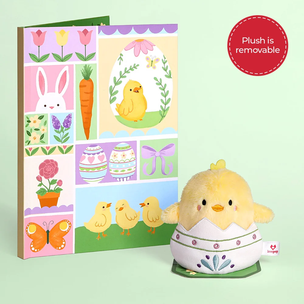 Lovepop Spring Chick Plushpop Card