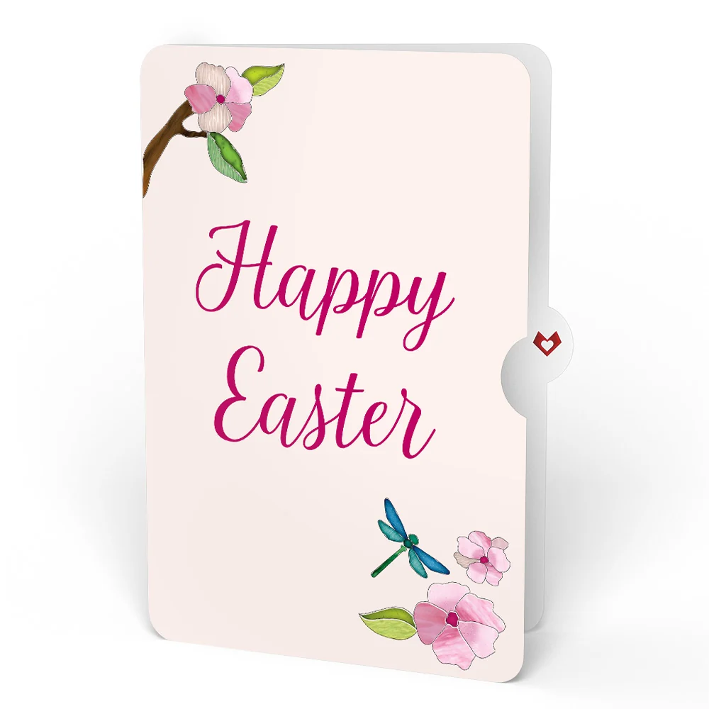 Lovepop Sun-dappled Cherry Blossom Easter Suncatcher Bouquet and Cherry Blossom Grace Sentiment Set Glass - Image 4