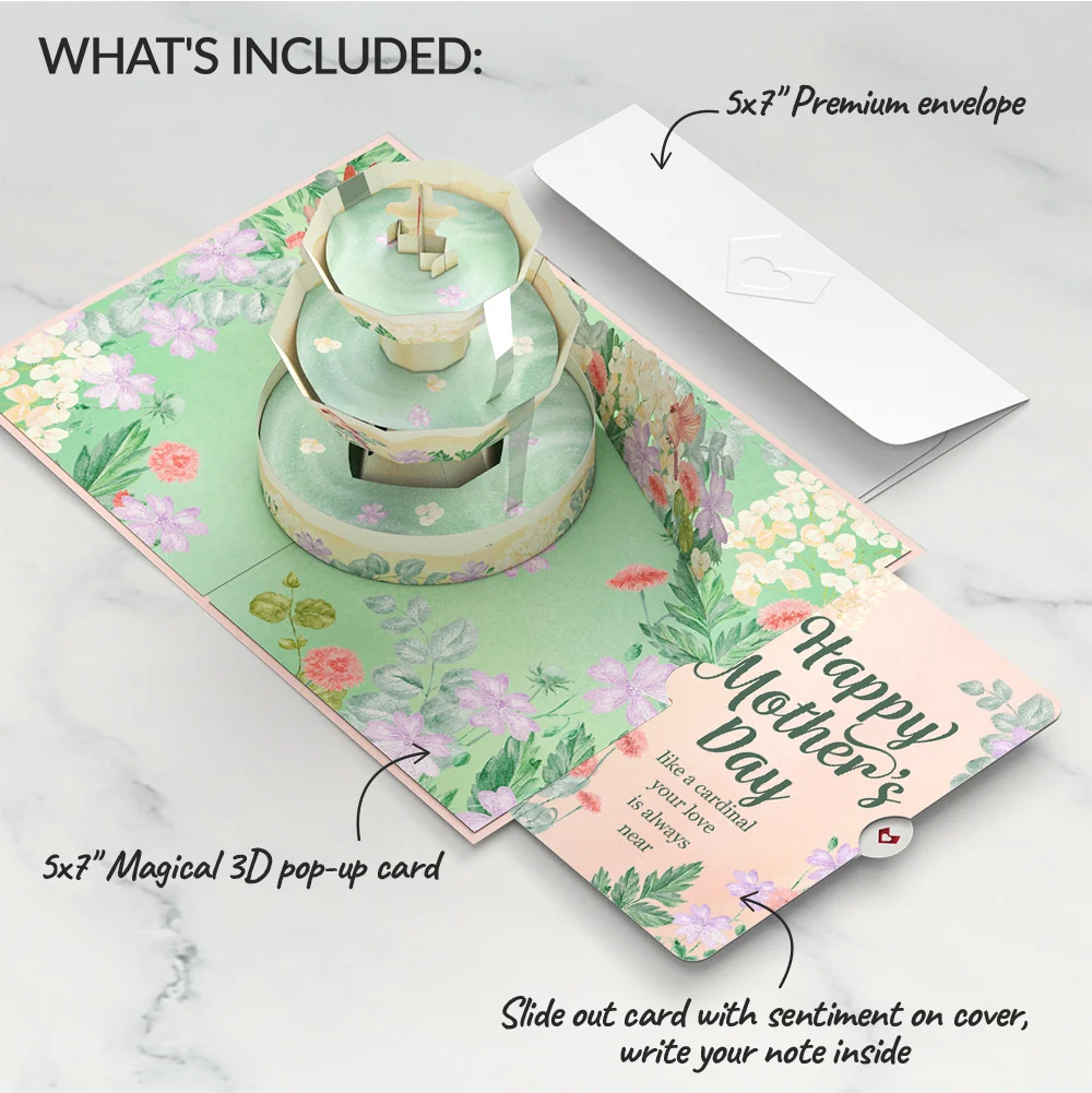 Lovepop Cardinals in the Garden Mother’s Day Pop-Up Card and Sentiment Set - Image 2