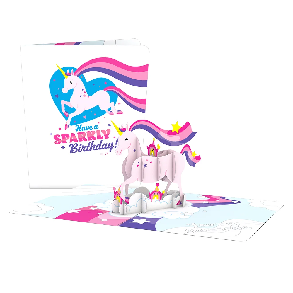 Lovepop Playpop Card: Awesome Unicorn