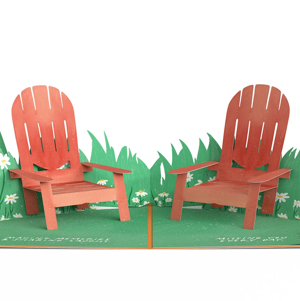 Lovepop Wishing We Were Together Birthday Pop-Up Card and Sentiment Set Chair - Image 3