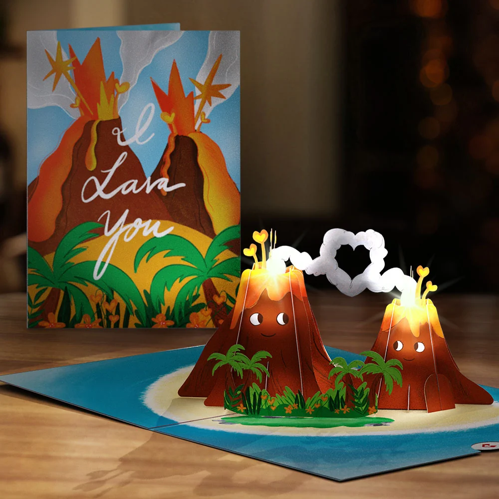 Lovepop I Lava You Light-Up Pop-Up Card