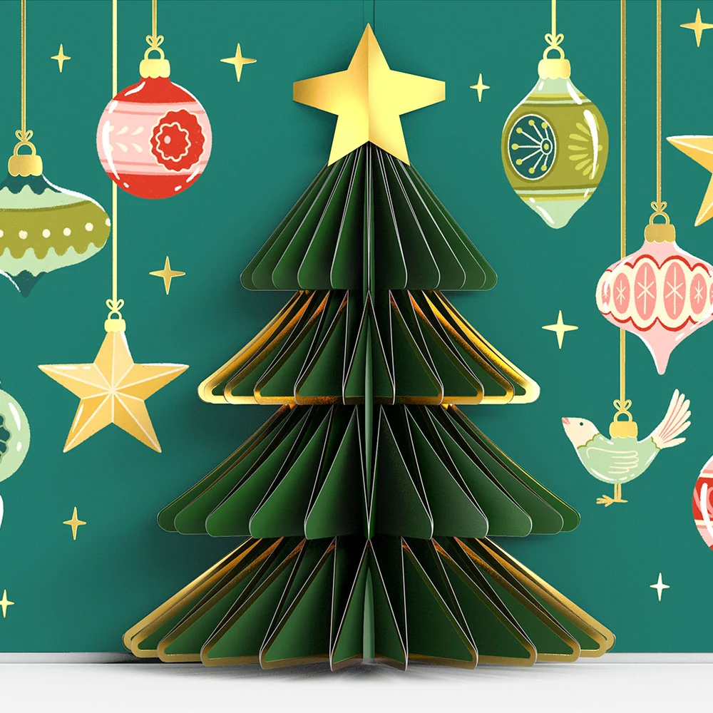 Lovepop Tis the Season Christmas Tree Pop-Up Card and Year Full Faith Sentiment Set - Image 3