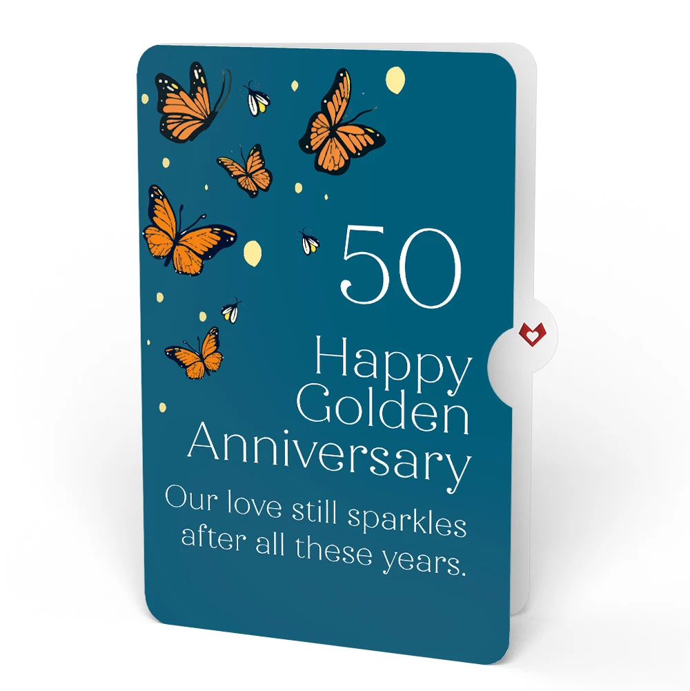 Lovepop Thinking of You Butterfly Jar 50th Anniversary Light-Up Pop-Up Card and Sentiment Set - Image 4