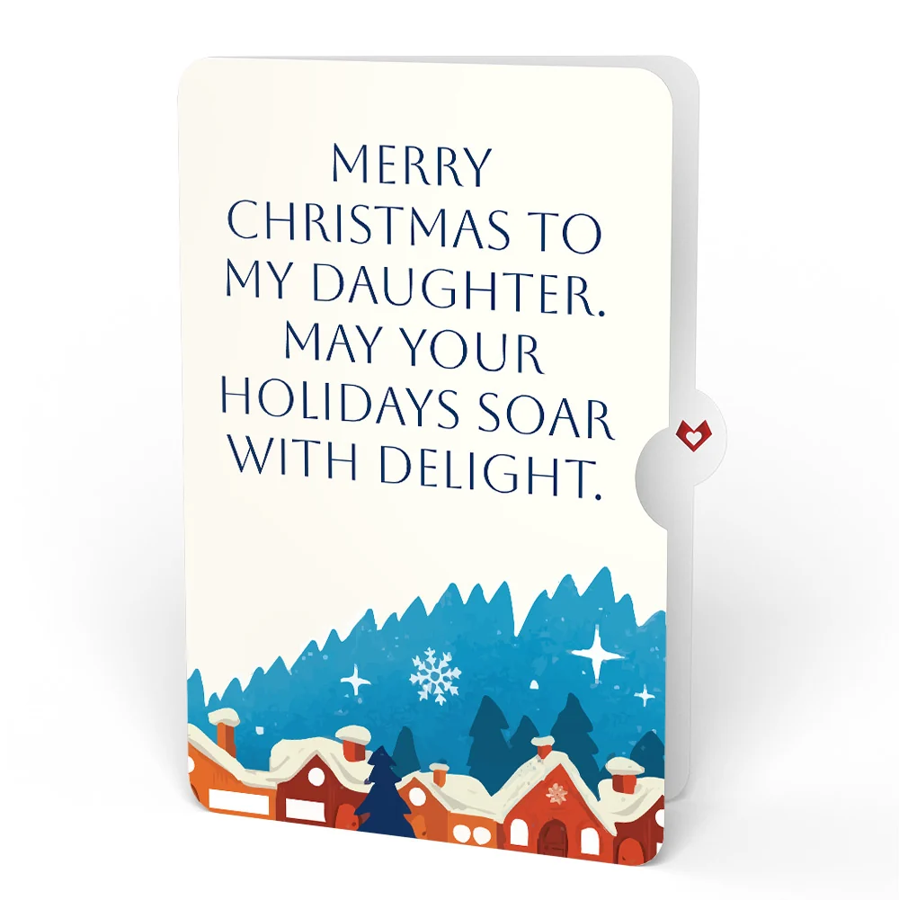 Lovepop Magic of Christmas Santa's Sleigh Light-Up Pop-Up Card and Snow Village Sentiment Set for Daughter - Image 4