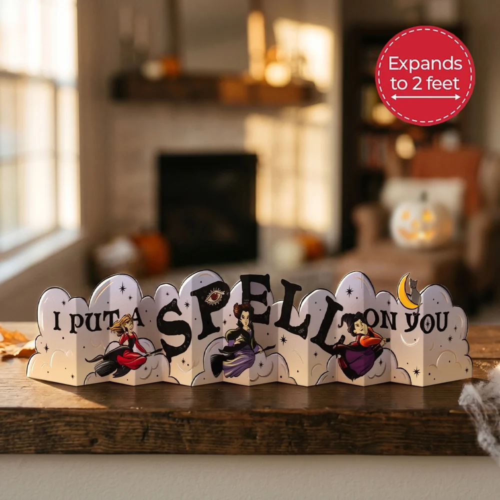 Lovepop Disney Hocus Pocus I Put a Spell on You Loooooong Card (Expands to 2 feet) Cream