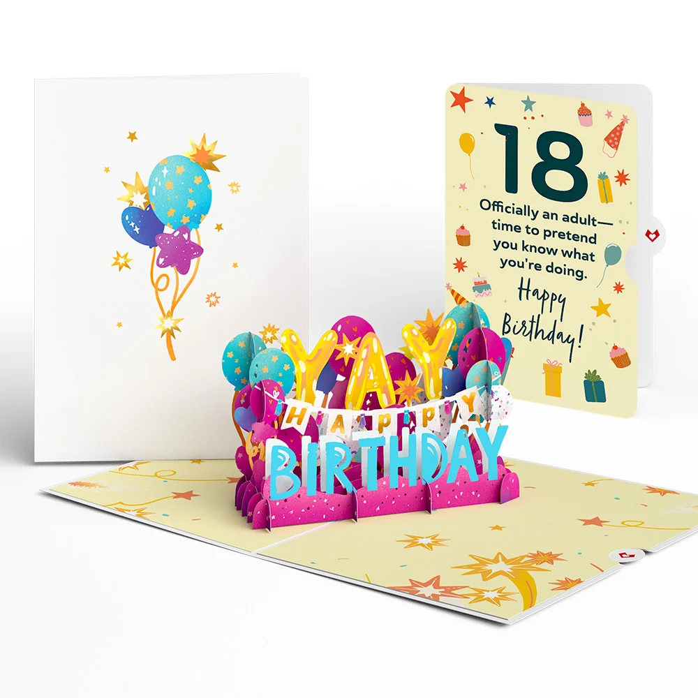 Lovepop 18th Birthday Celebration Pop-Up Card and Sentiment Set