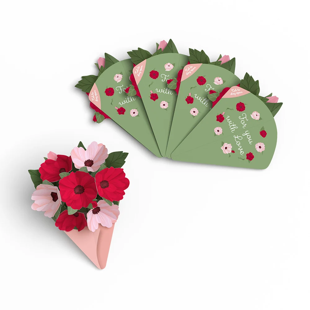 Lovepop Rosy Ruby Little Blooms (Notecard 5-Pack)