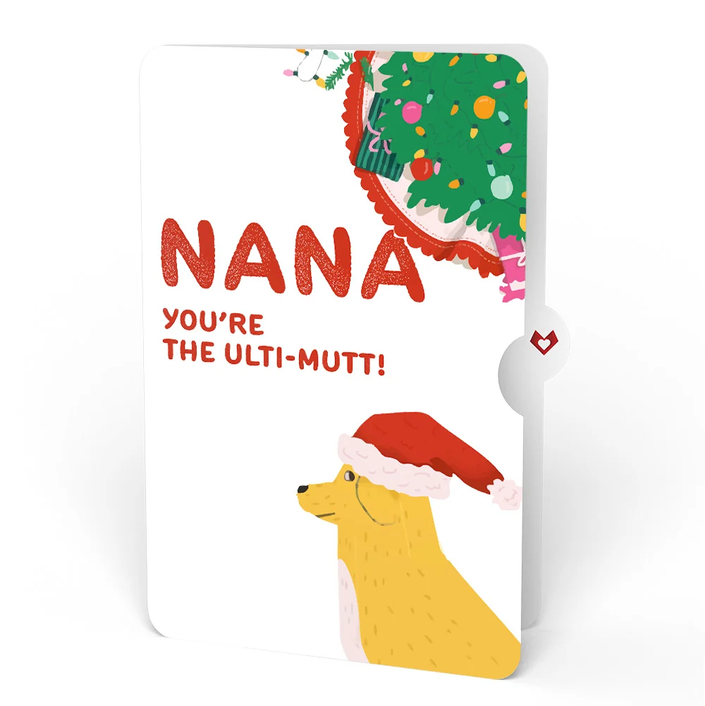 Lovepop Feliz Naughty Dog Christmas Pop-Up Card and Sentiment Set for Nana Cream - Image 4