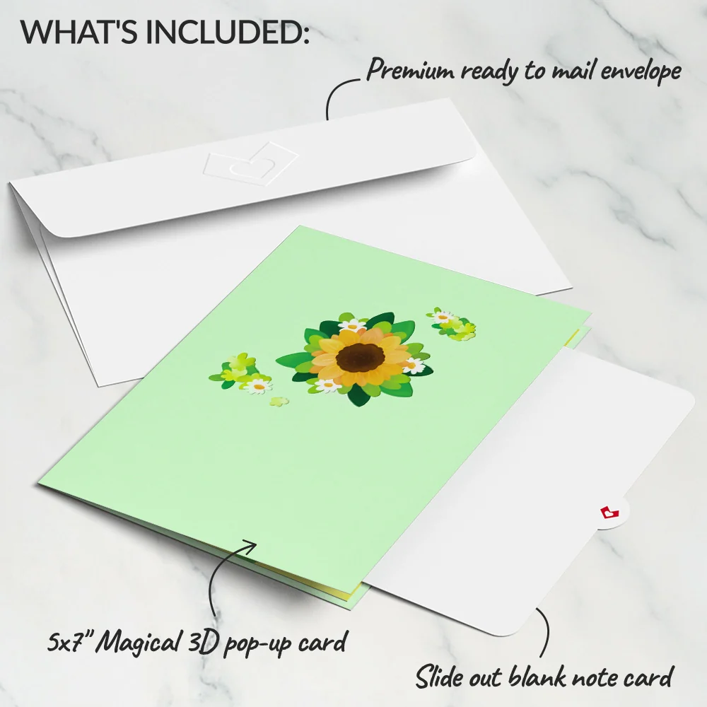Lovepop Sunflower Butterflies Pop-Up Card - Image 5