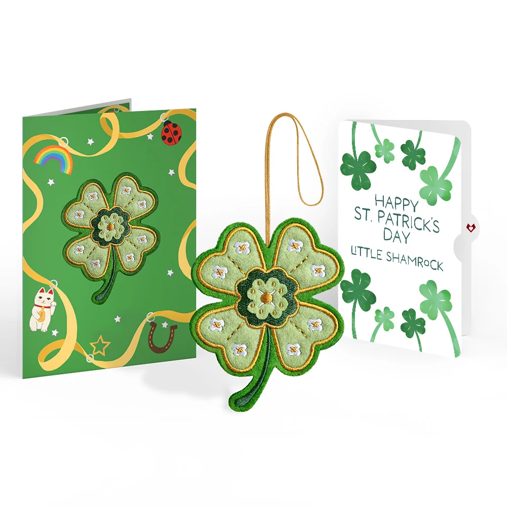 Lovepop Lucky Clover St. Patrick’s Day Heartfelt Charm Card and Sentiment Set