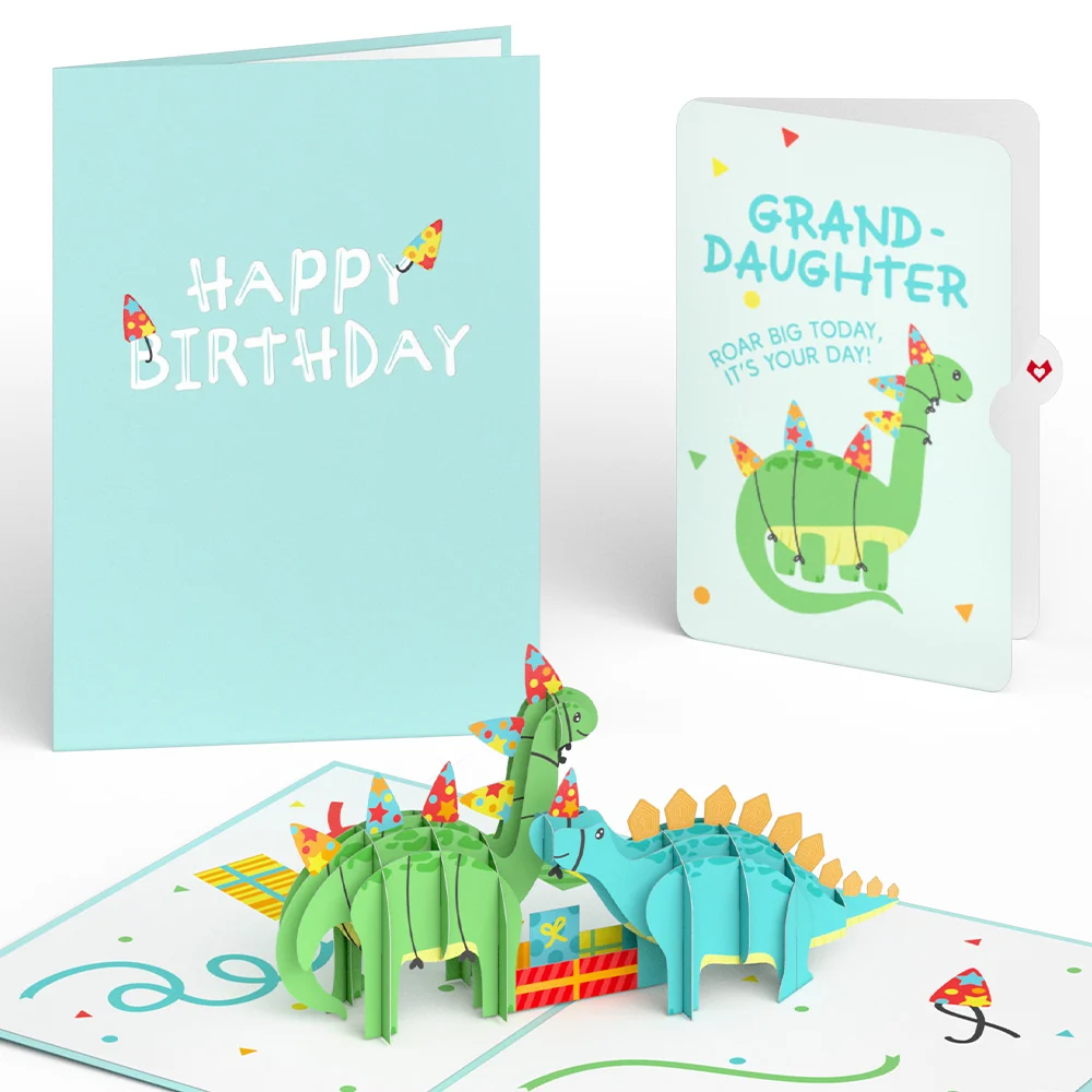 Lovepop Dinosaurs Birthday Pop-Up Card and Sentiment Set for Granddaughter