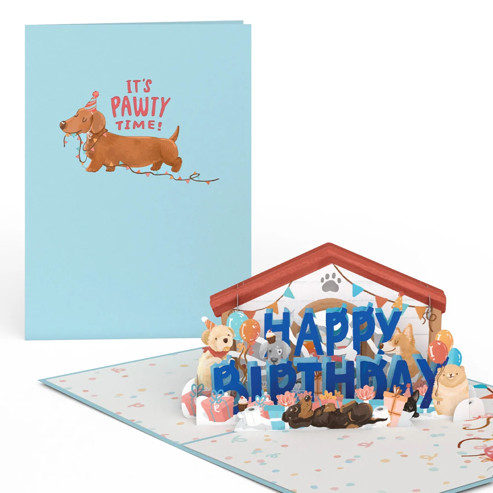 Lovepop Happy Birthday Dogs Pop-Up Card