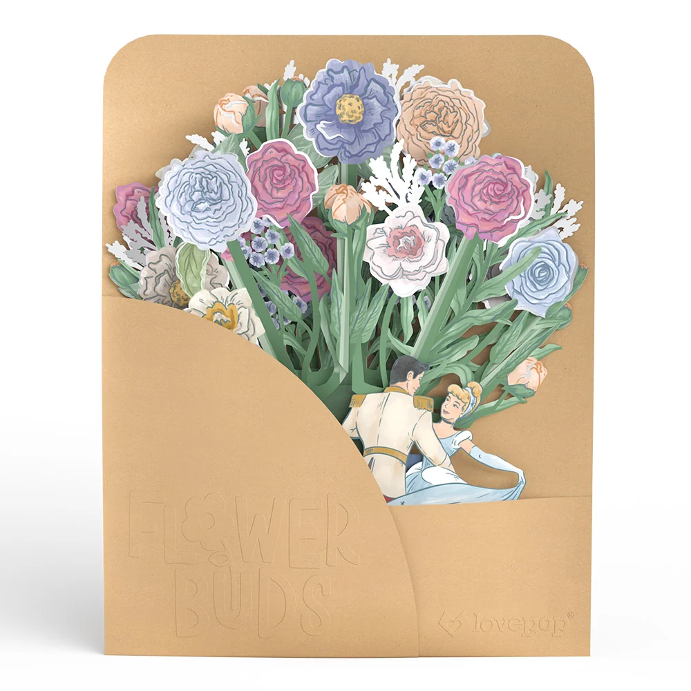 Lovepop Disney’s Cinderella Pop-Up Card & Flower Buds Bouquet Bundle - Image 8