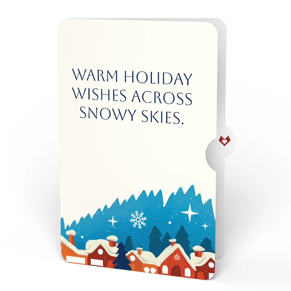Lovepop Magic of Christmas Santa's Sleigh Light-Up Pop-Up Card and Snow Village Holiday Sentiment Set Cream - Image 4