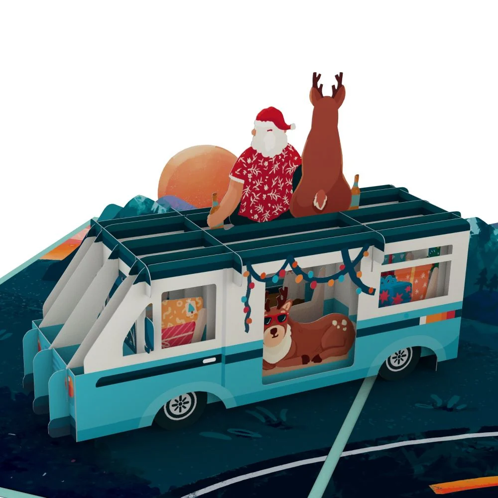 Lovepop Wandering Santa Pop-Up Card - Image 2