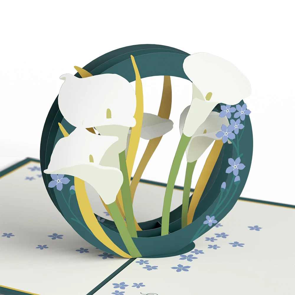 Lovepop Calla Lily Sympathy Pop-Up Card and Thoughts of Comfort Sentiment Set - Image 3