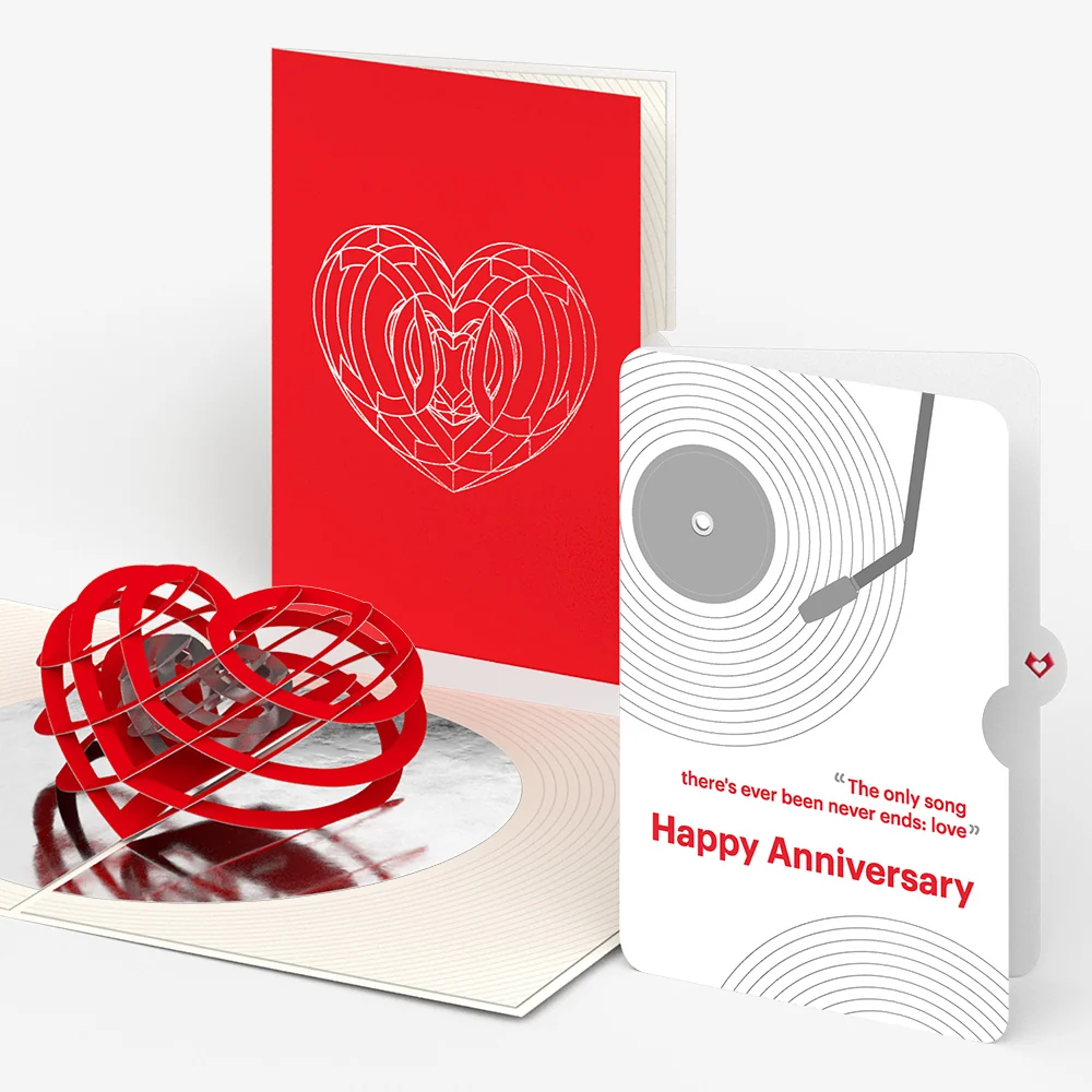 Lovepop OK Go: Love Pop-Up Card and Timeless Melody Anniversary Sentiment Set