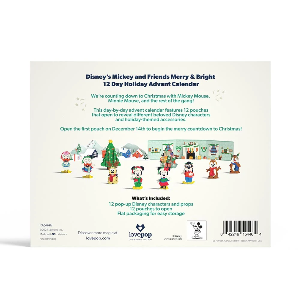 Lovepop Disney's Mickey and Friends Merry and Bright 12 Day Holiday Advent Calendar - Image 8