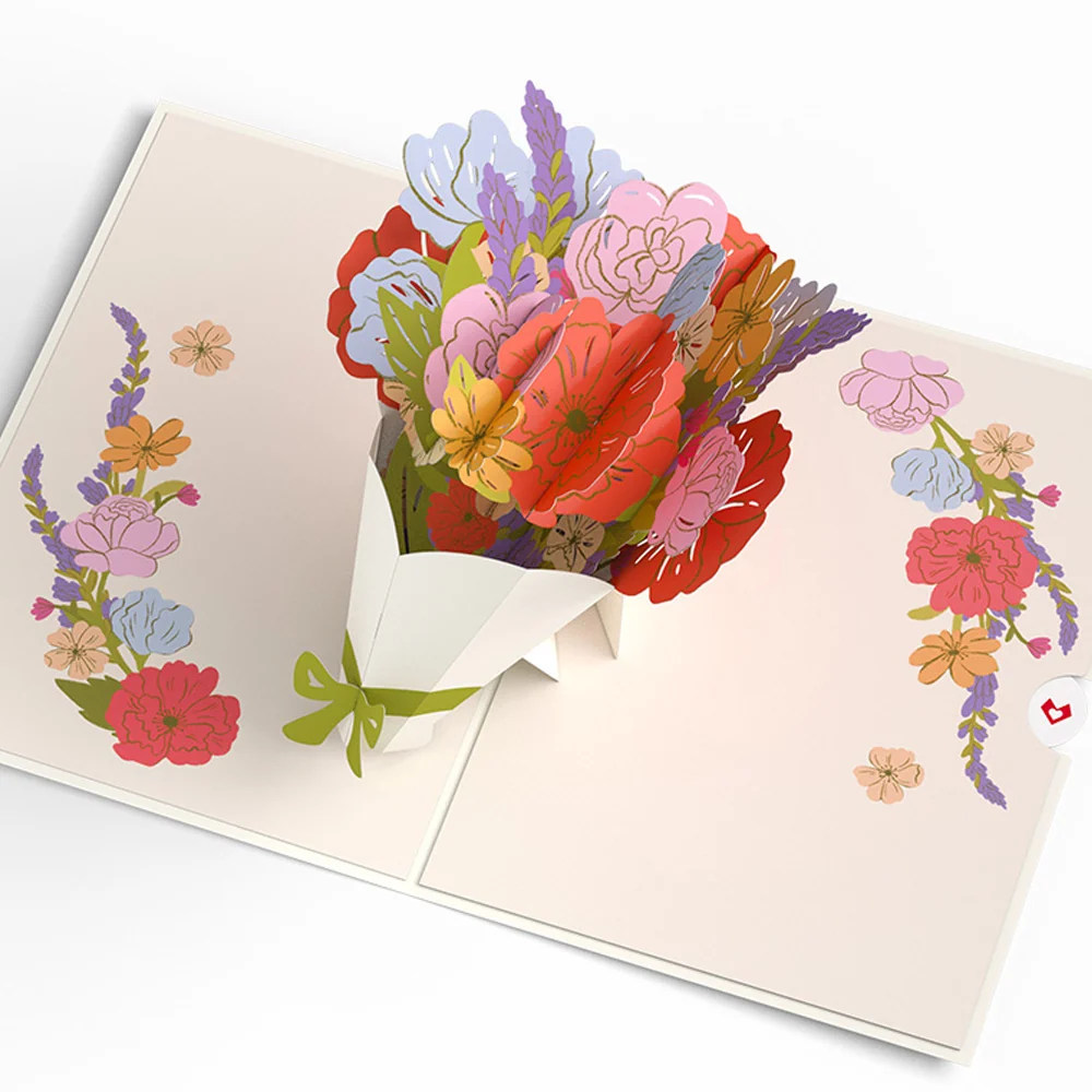Lovepop Thanks a Bunch Bouquet Pop-Up Card - Image 3