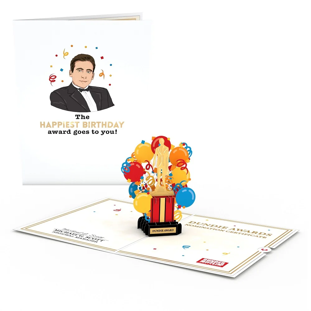 Lovepop The Office Birthday Dundie Award Pop-Up Card