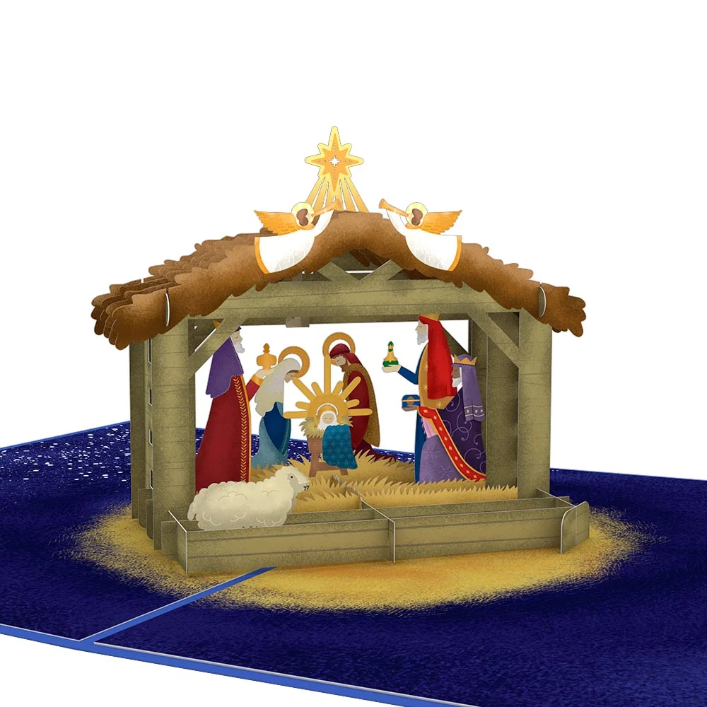 Lovepop Feliz Navidad Nativity Pop-Up Card - Image 2