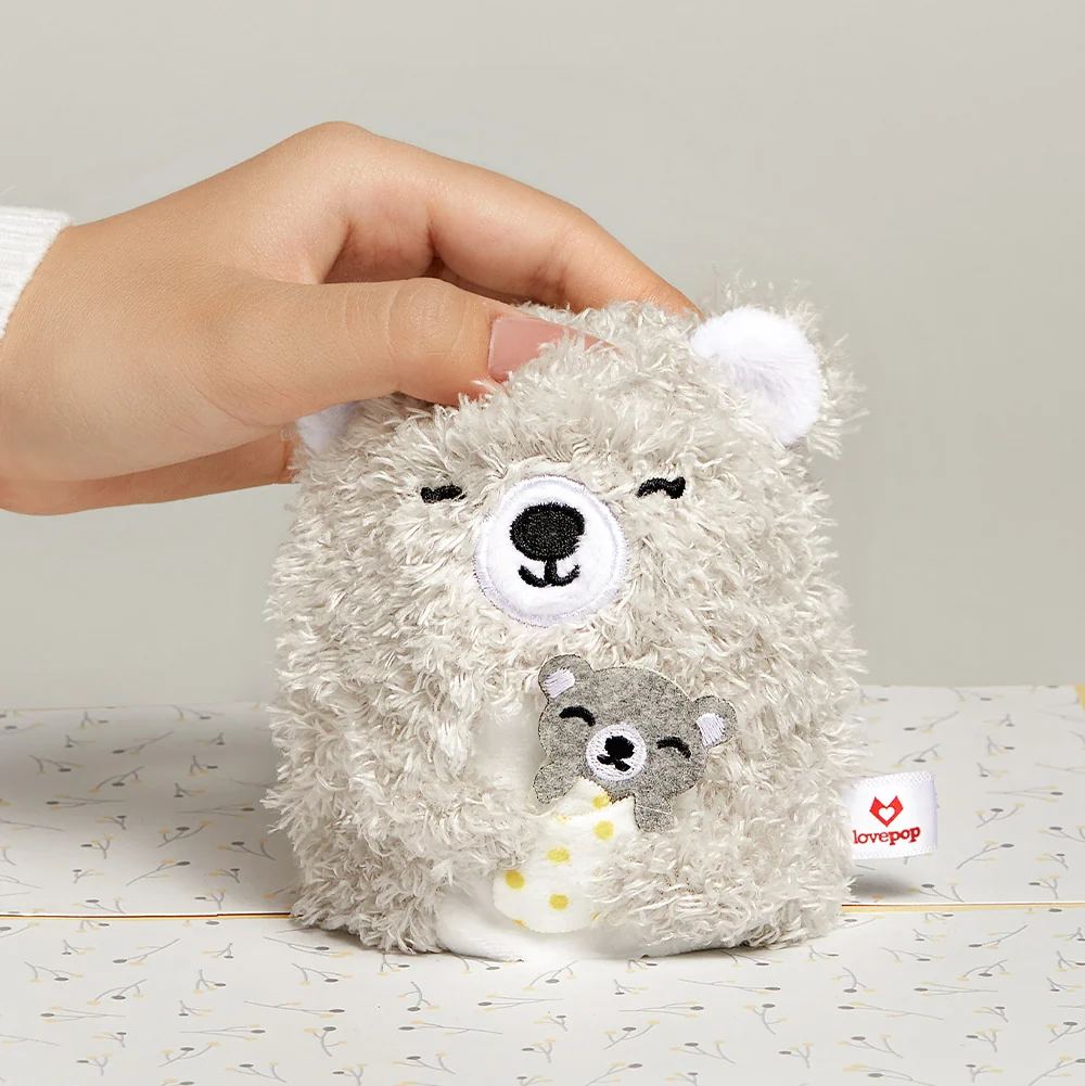 Lovepop 'Love You Most' Mama Bear Valentine Plushpop Card and Sentiment Set for Mom Cream - Image 3
