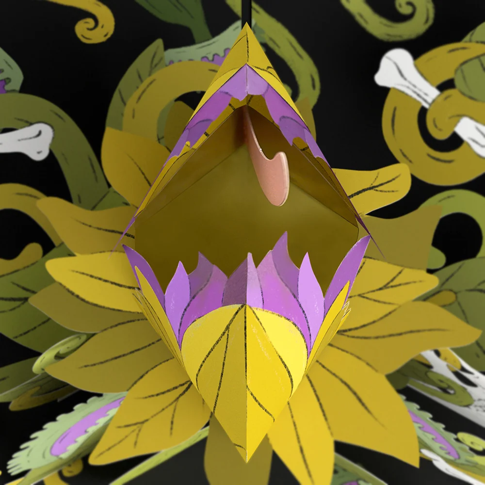 Lovepop Creepiest Greetings Halloween Venus Flytrap Pop-Up Card - Image 3