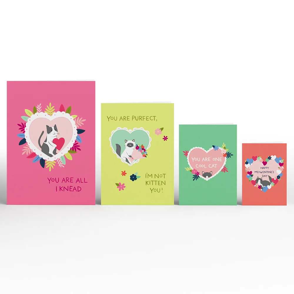 Lovepop Happy Meowentine’s Day Cat 4-in-1 Nesting Card - Image 2