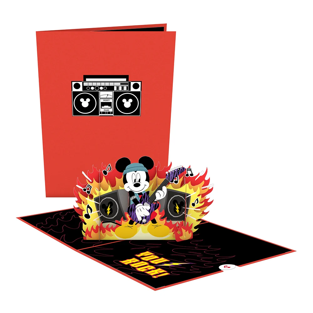 Lovepop Disney's Mickey Mouse You Rock! Pop-Up Card