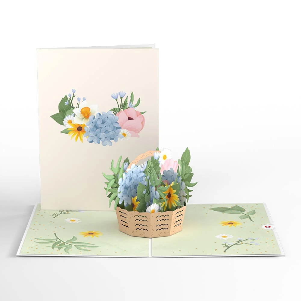 Lovepop Hydrangea Basket Pop-Up Card
