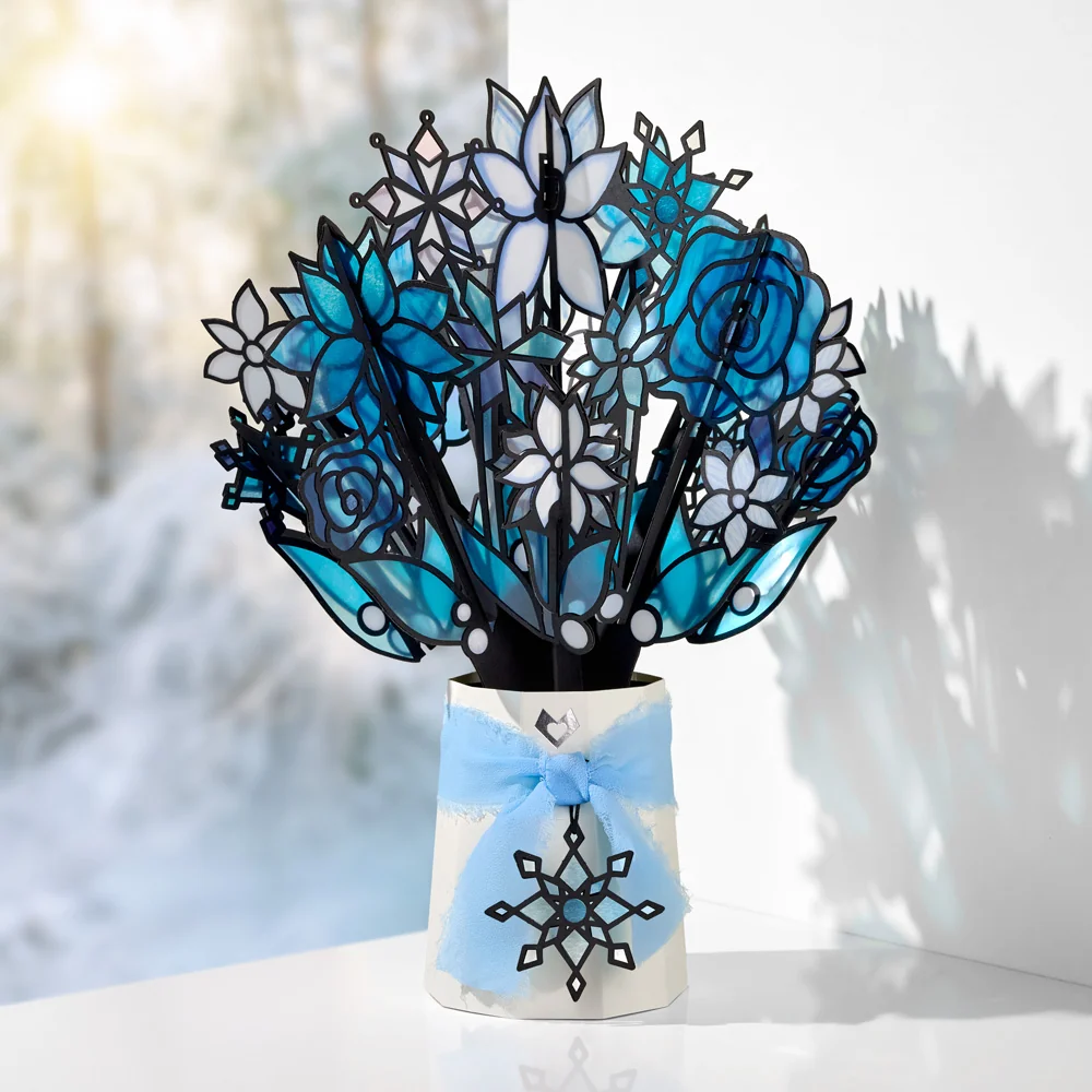 Lovepop Winter Starlight Suncatcher Bouquet Vase