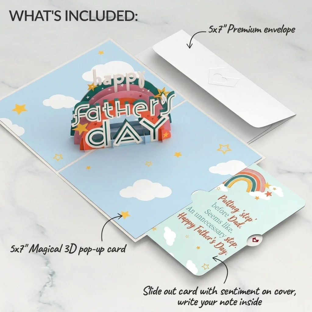 Lovepop Girl Dad Father's Day Pop-Up Card and Sentiment Set - Image 2