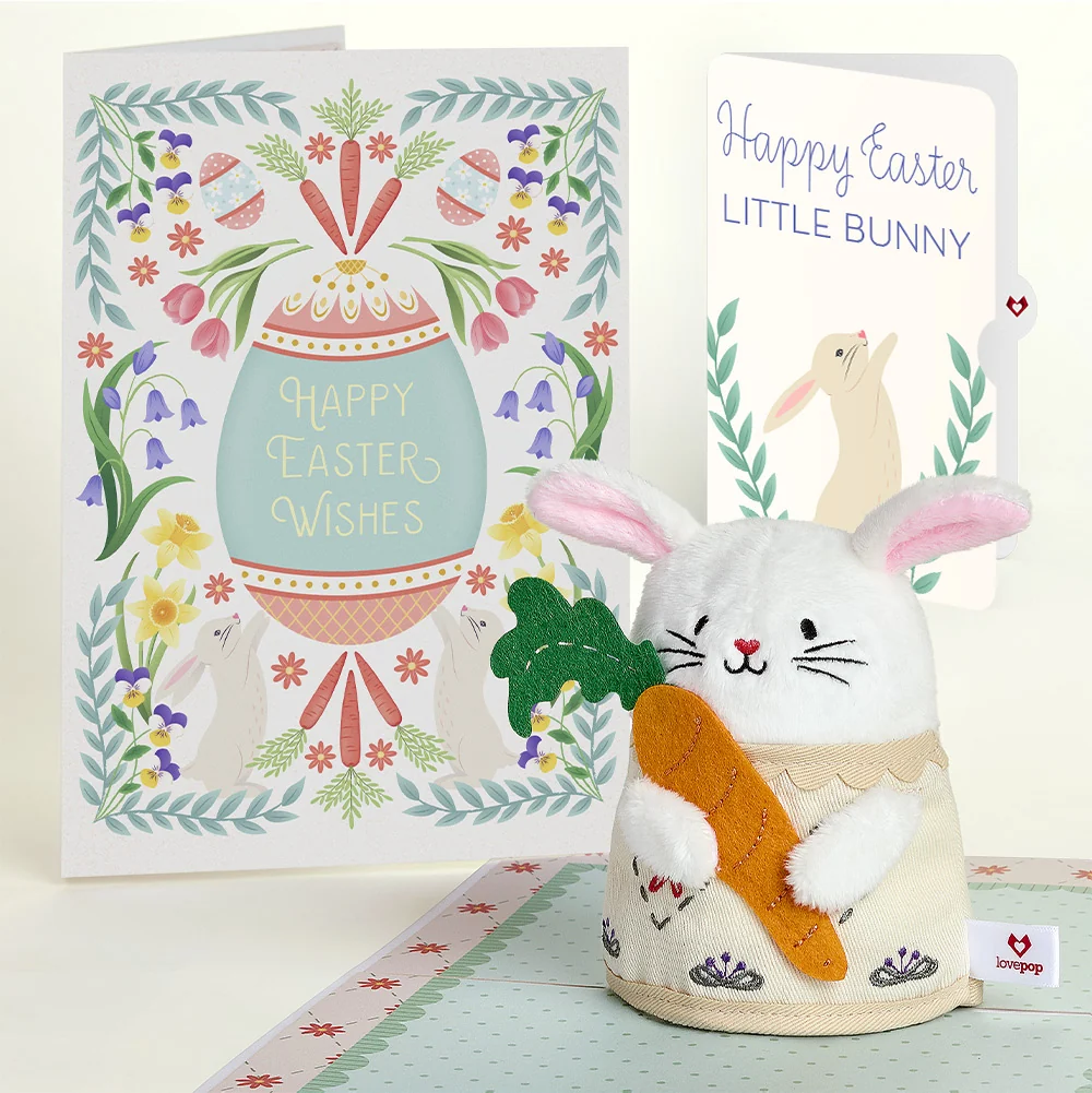 Lovepop 'Happy Easter Wishes' Bunny Plushpop Card and Sentiment Set for Kid