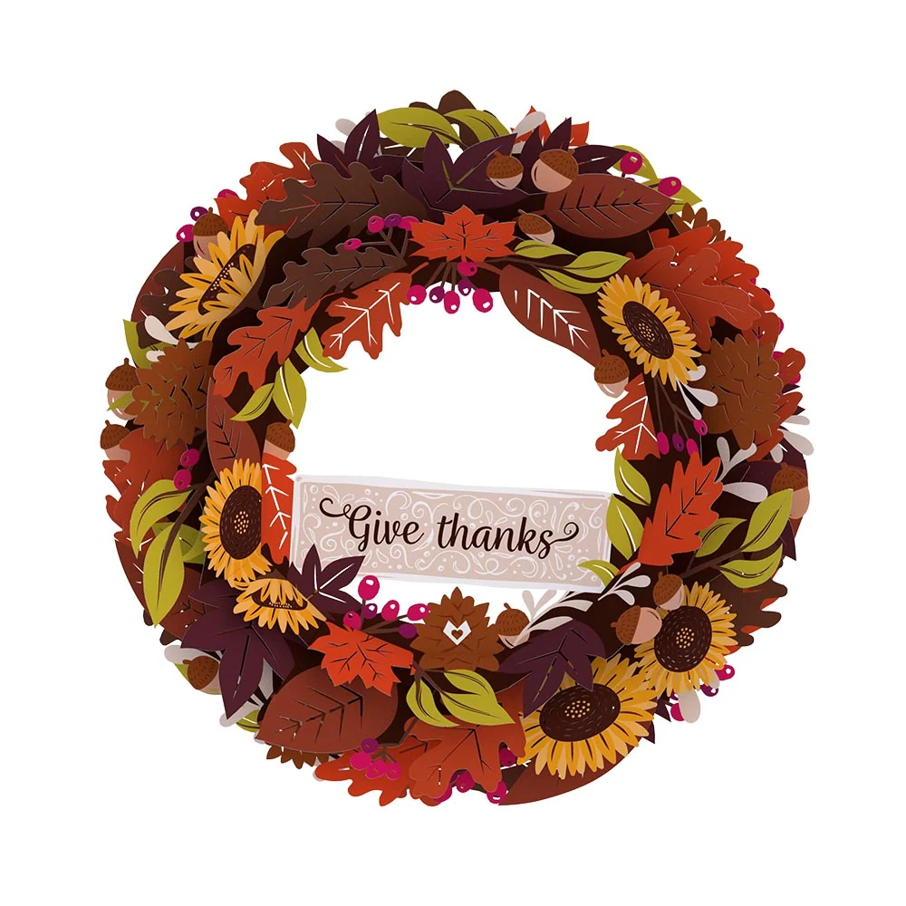 Lovepop Give Thanks Fall Wreath - Image 3