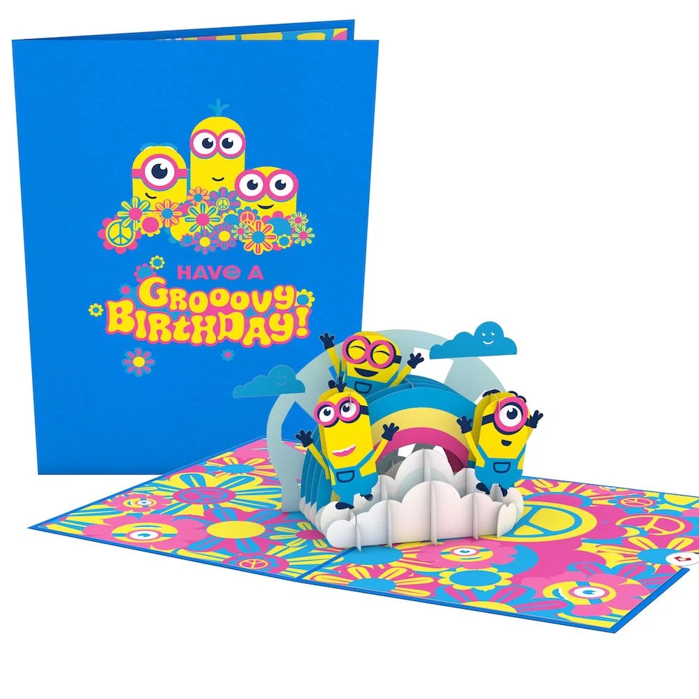 Lovepop Minions Groovy Birthday Pop-Up Card
