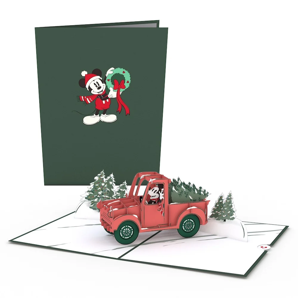 Lovepop Disney's Mickey Mouse Holiday Greetings Pop-Up Card