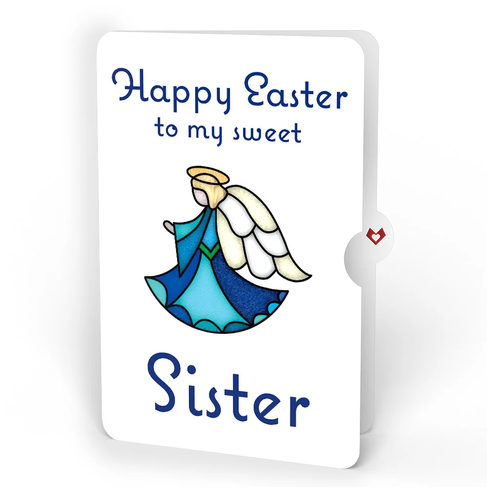 Lovepop Angel Blessings to You Easter Suncatcher Card and Sentiment Set for Sister Glass - Image 4