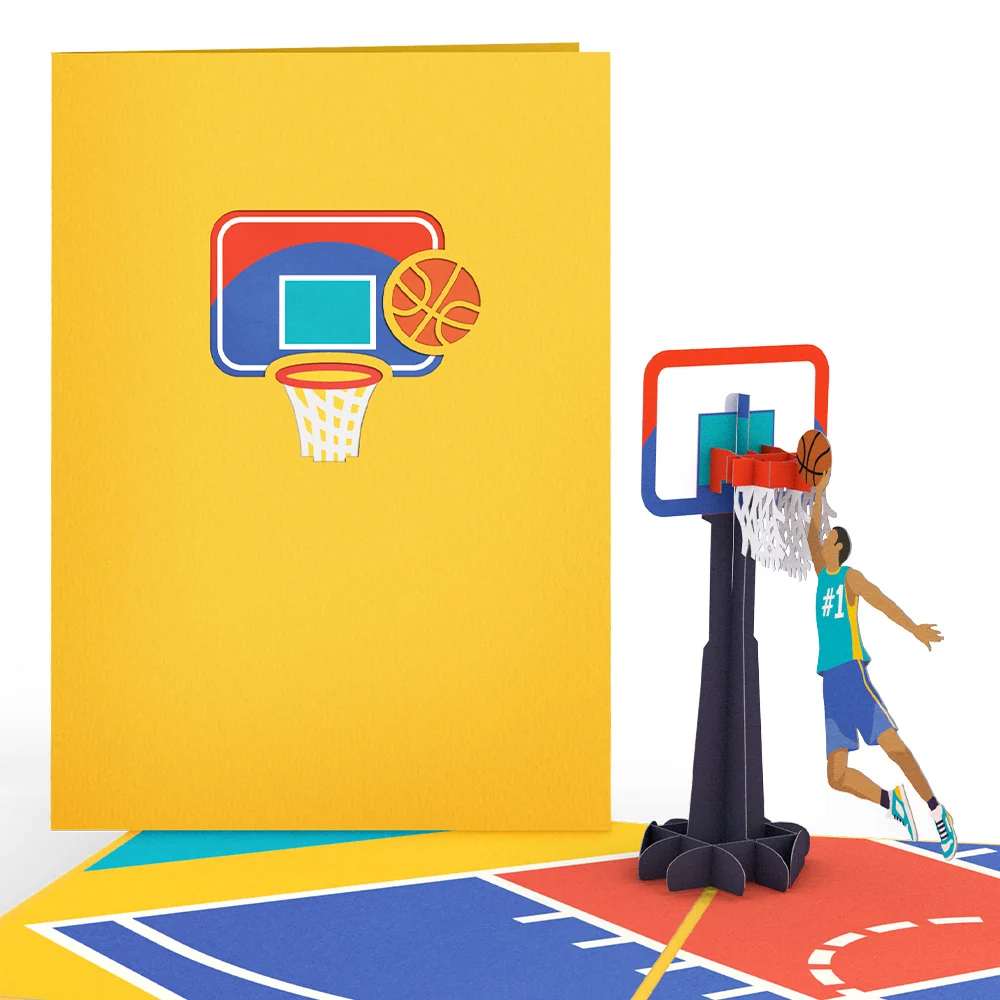 Lovepop Slam Dunk Basketball Pop-Up Card
