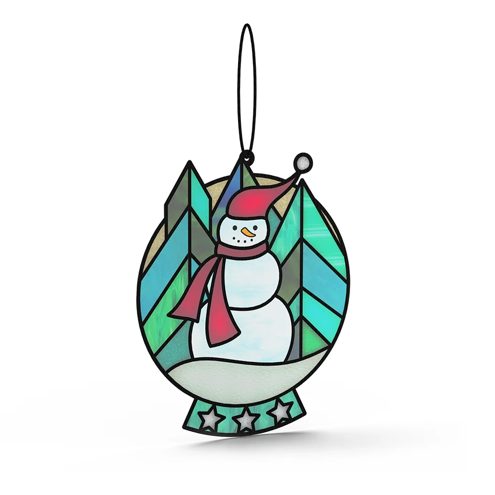 Lovepop Warm Wishes Snowman Suncatcher Card - Image 3