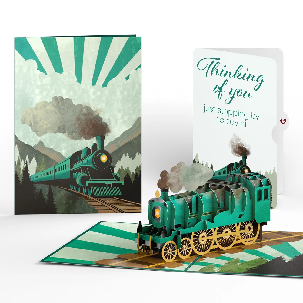 Lovepop Classic Train Thinking of You Pop-Up Card and Sentiment Set