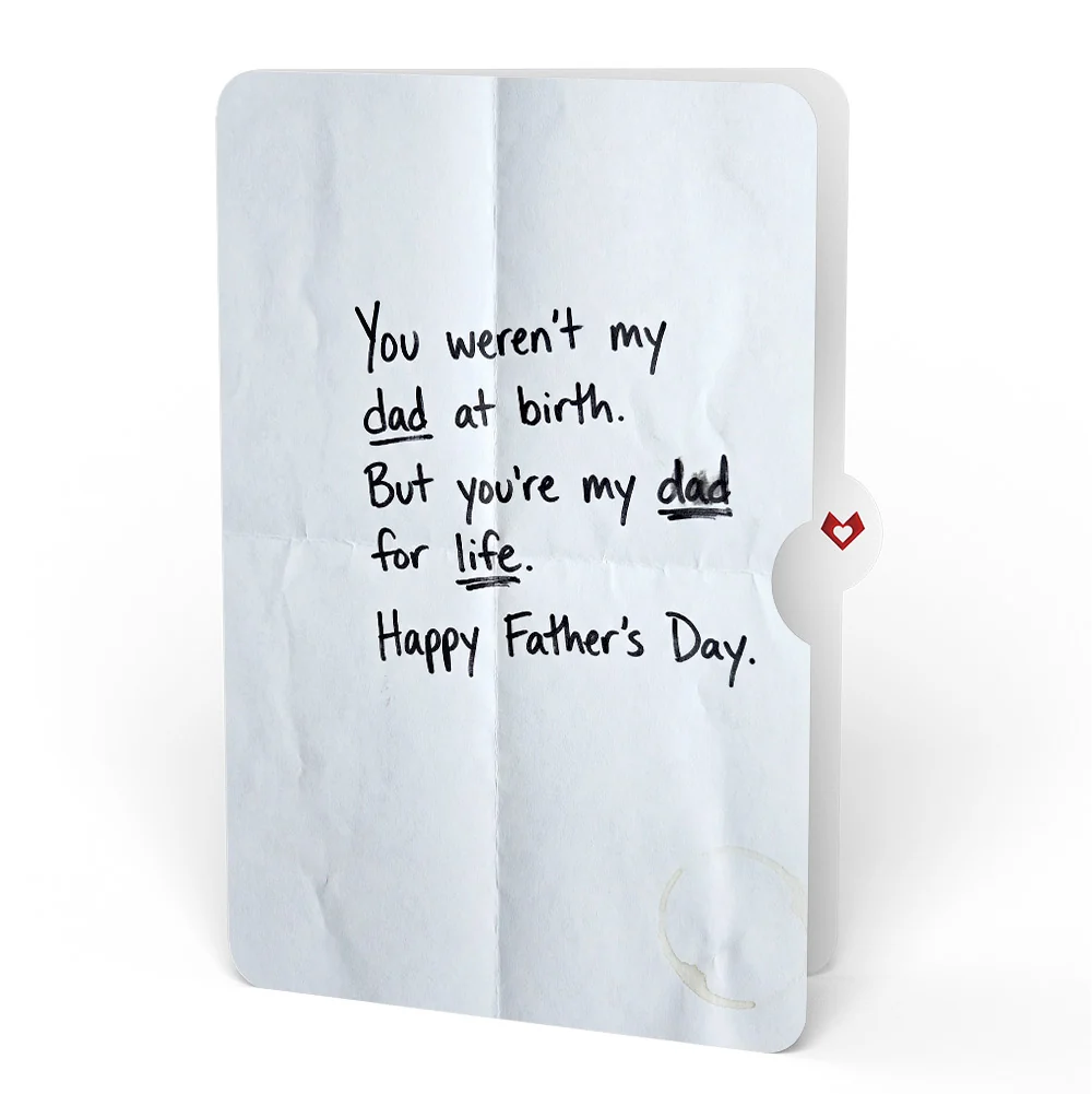 Lovepop Happy Father's Day Pop-Up Card and Dad For Life Sentiment Set Cream - Image 4