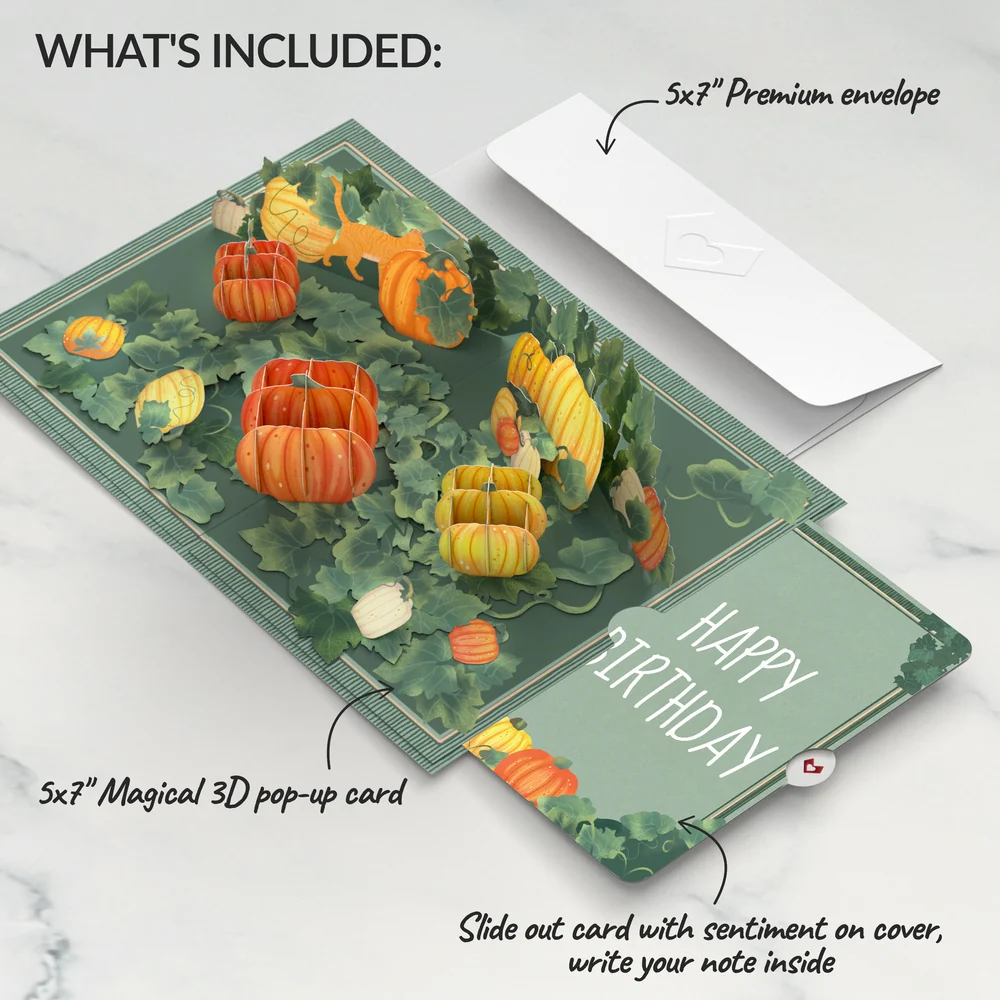 Lovepop Happy Fall Pumpkin Patch Birthday Pop-Up Card and Sentiment Set - Image 2